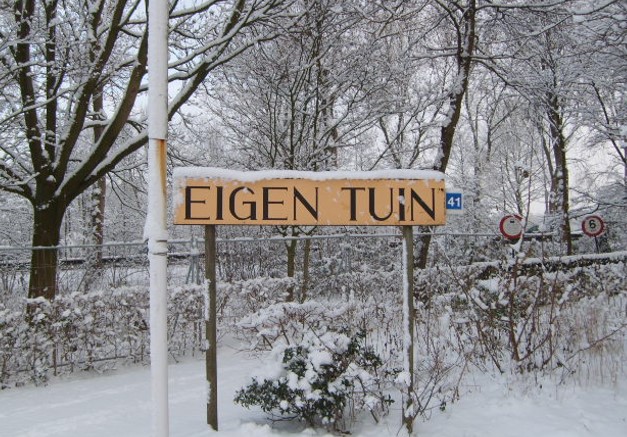Eigen Tuin Sneeuw