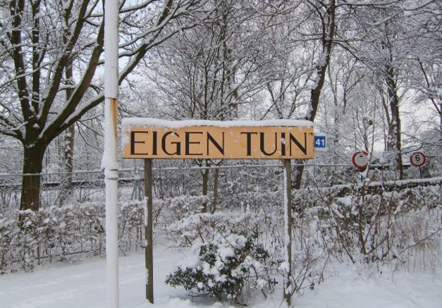 Eigen Tuin Sneeuw